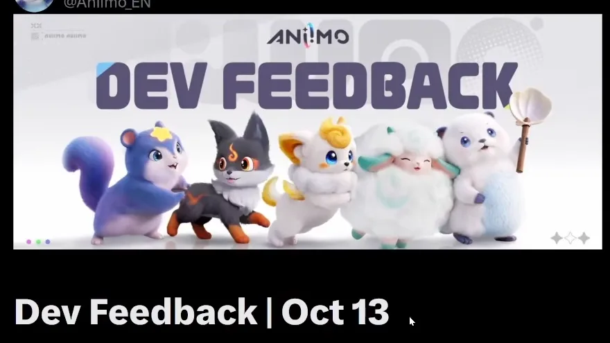 Aniimo 1.1 Release Date, the ATK Change and the Egg Heist Fixes From the 13 October Dev Feedback