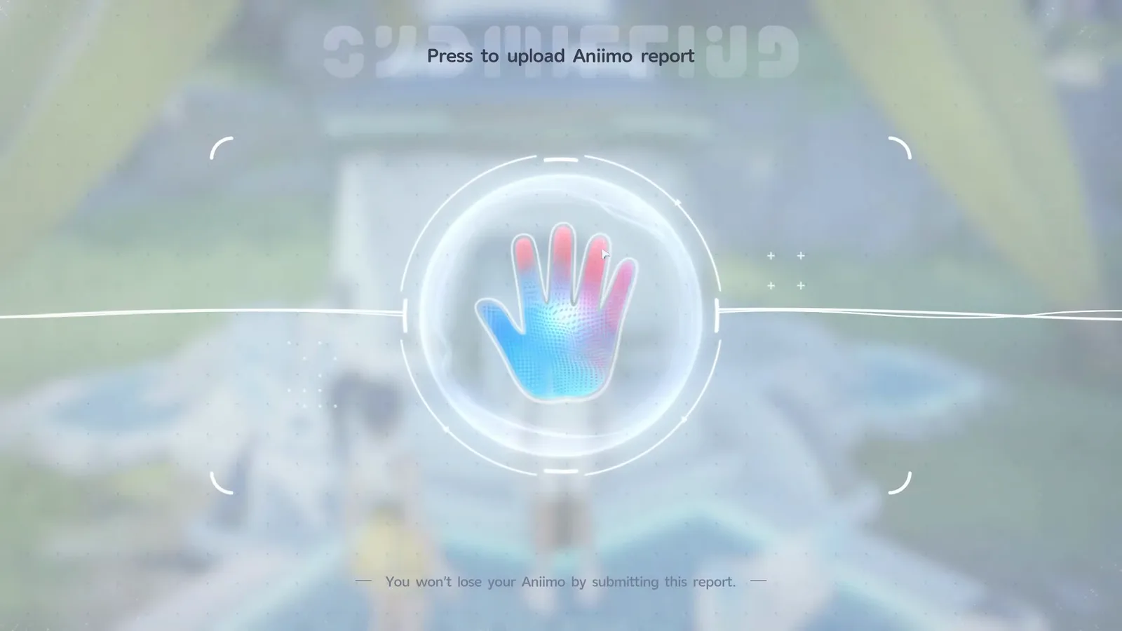 The Press to upload Aniimo report scanner in Aniimo, with the note that you will not lose your Aniimo by submitting