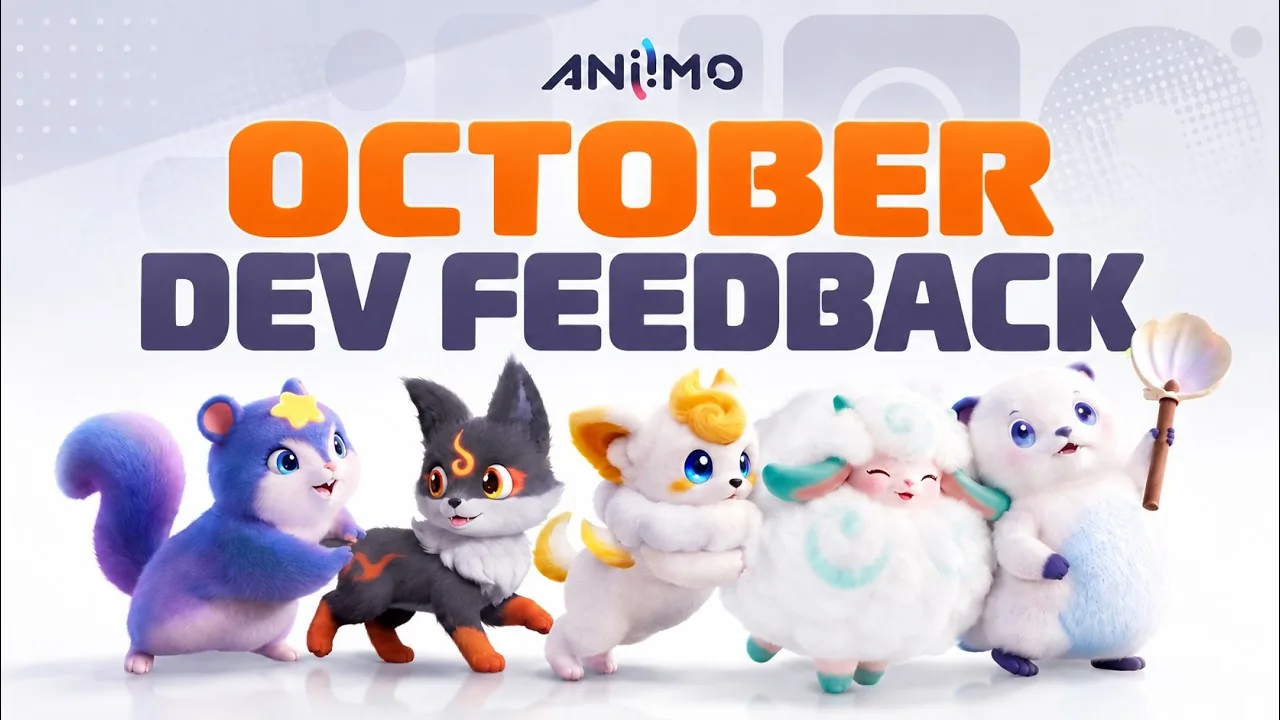 Aniimo 1.1 Changes From the October Dev Feedback: Irisalis Potential, Sparkling Hues and Legendary Aniipods, With AniimoSync