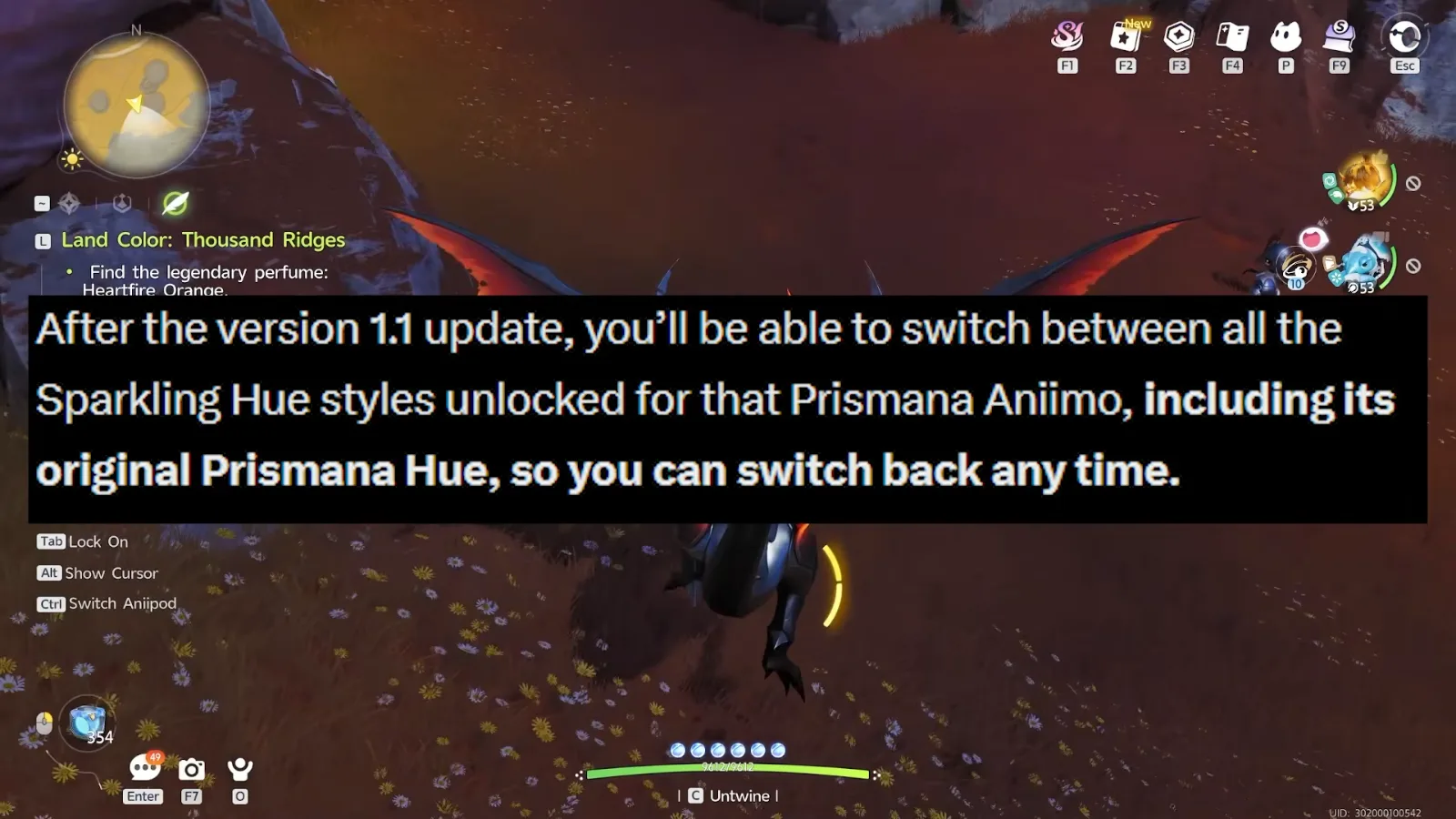 Aniimo Dev Feedback answer 2: after version 1.1 a Prismana Aniimo can switch between all unlocked Sparkling Hue styles, including its original Prismana Hue