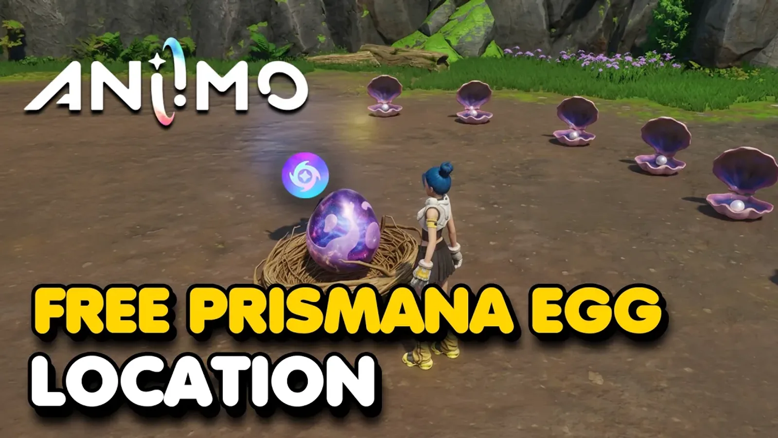 Free Prismana Egg Location in Aniimo: the Echoback Landing Clam Cave