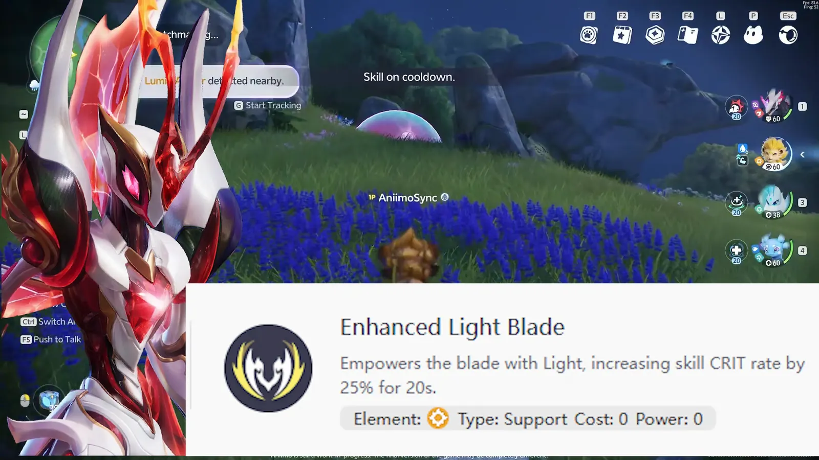 Prismana Fulmintis's Enhanced Light Blade skill card: empowers the blade with Light, increasing skill crit rate by 25% for 20 seconds