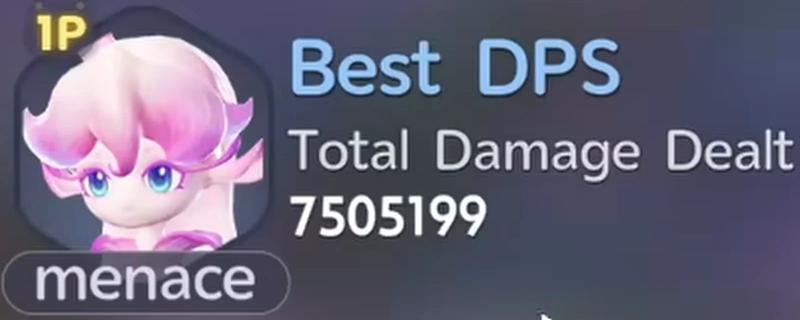 Aniimo Holo-Battle Interlink Best DPS card, player menace in slot 1P with Irisalis, Total Damage Dealt 7505199 against the week’s Alpha Minespine