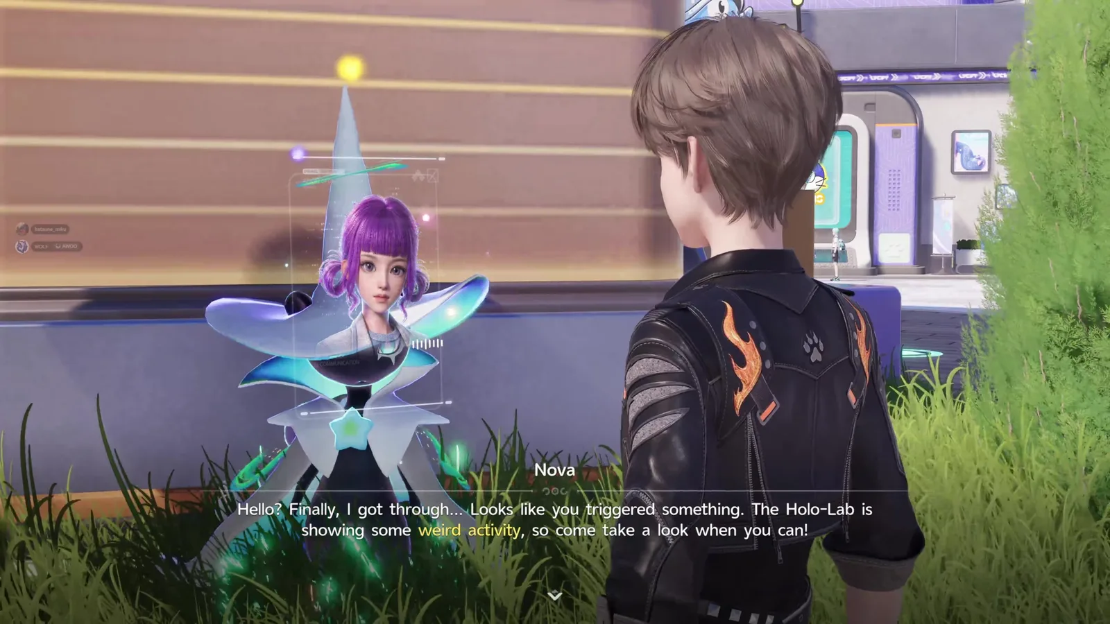 Aniimo Nova calling the Pathfinder by hologram: Hello? Finally, I got through... The Holo-Lab is showing some weird activity
