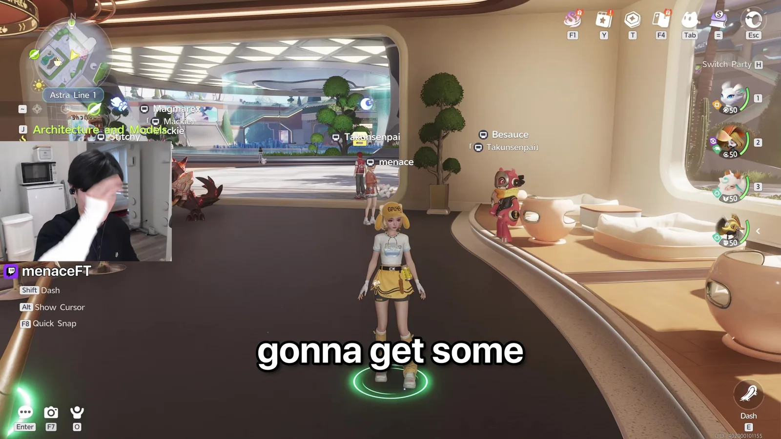 The ChillBeanz café interior in Aniimo’s city of Astra, Pathfinders and their Aniimo sitting in cup-shaped booths on Astra Line 1
