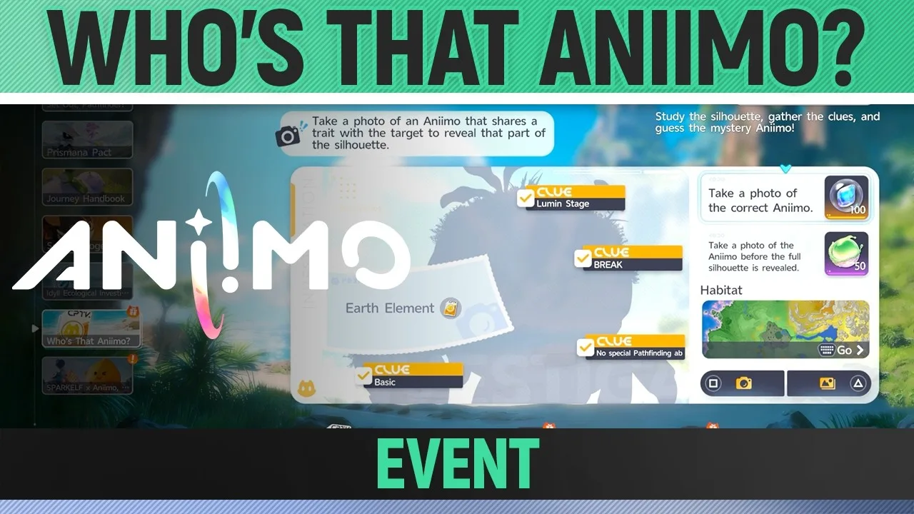 Aniimo Who’s That Aniimo?: the Budclaw Answer and Where It Is